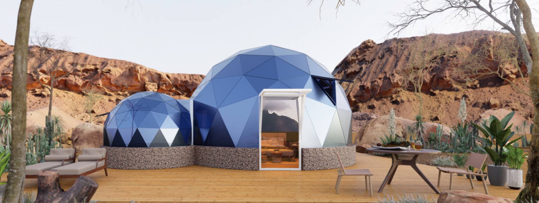 织金县球形智能光伏玻璃星空房